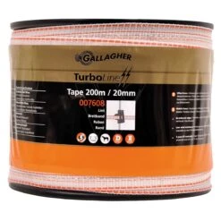 Gallagher Turboline Lint 20 Mm Wit 200m