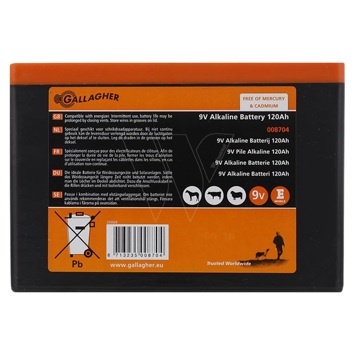 Gallagher Powerpack Batterij 9v/120ah (1 5 Gallagher Powerpack Batterij 9v/120ah (1 - Afbeelding 3