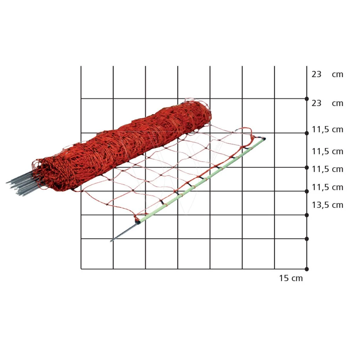 Gallagher Geitennet, Oranje 105/1 - 14/g 4 Gallagher Geitennet, Oranje 105/1 - 14/g - Afbeelding 2