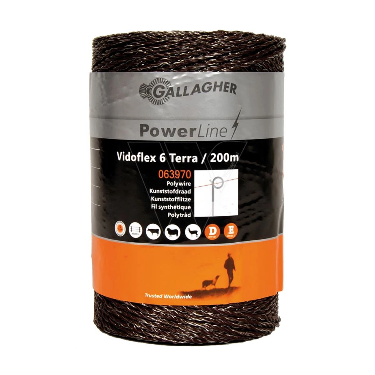 Gallagher Vidoflex 6 Terra 200m 3 Gallagher Vidoflex 6 Terra 200m