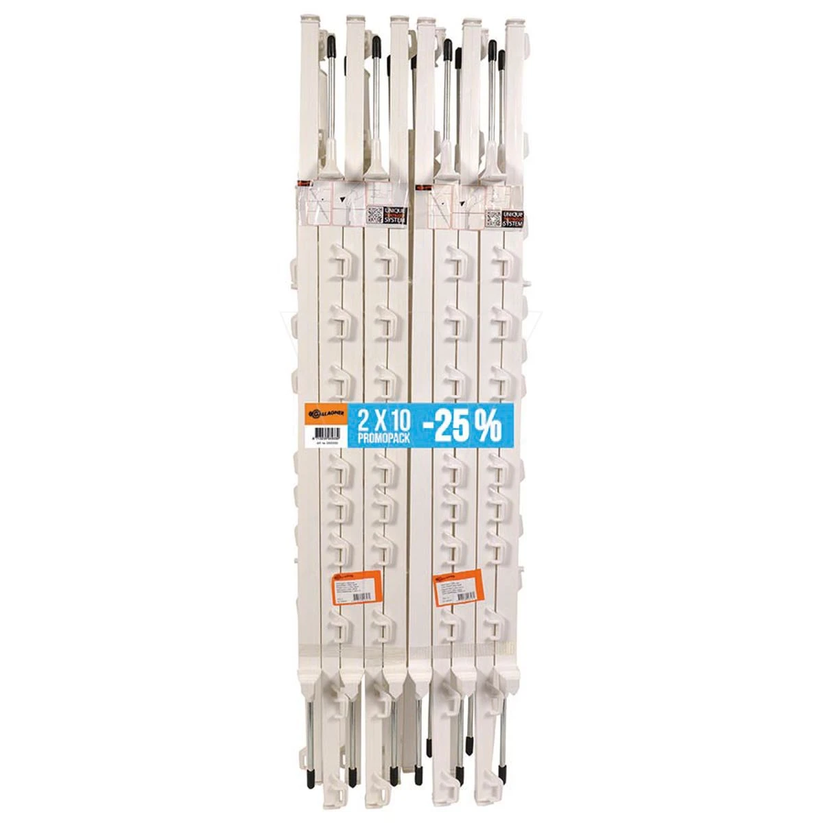 Gallagher Duopack Vario Paal (2x10) Wit 4 Gallagher Duopack Vario Paal (2x10) Wit - Afbeelding 2