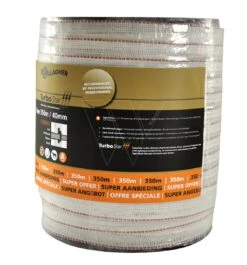 Gallagher Turbostar Lint 40mm Wit 350m -Goedkope Wolfswinkel winkel 070862 2 GALLAGHER