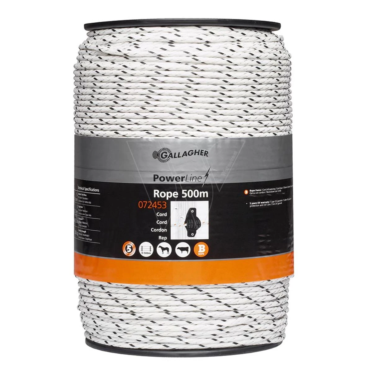 Gallagher Powerline Cord Wit 500m 3 Gallagher Powerline Cord Wit 500m