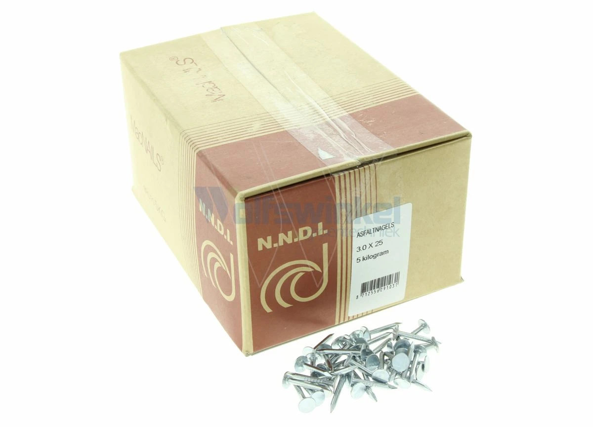 Asfaltnagels Platkop 3.0x25 3 Asfaltnagels Platkop 3.0x25