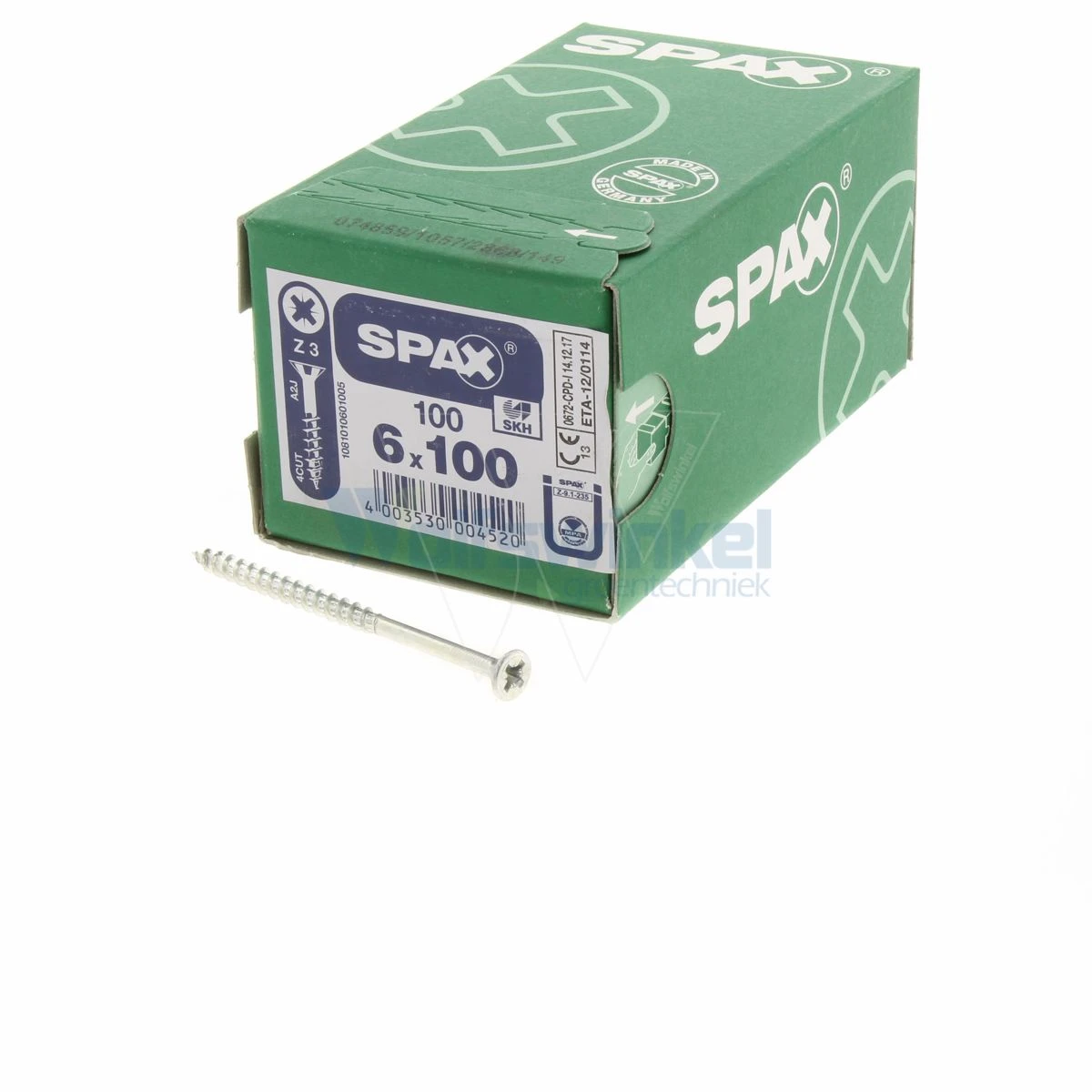 Spaanpl Schr Vz Pk 6.0x100 Poz(100) Spax 3 Spaanpl Schr Vz Pk 6.0x100 Poz(100) Spax